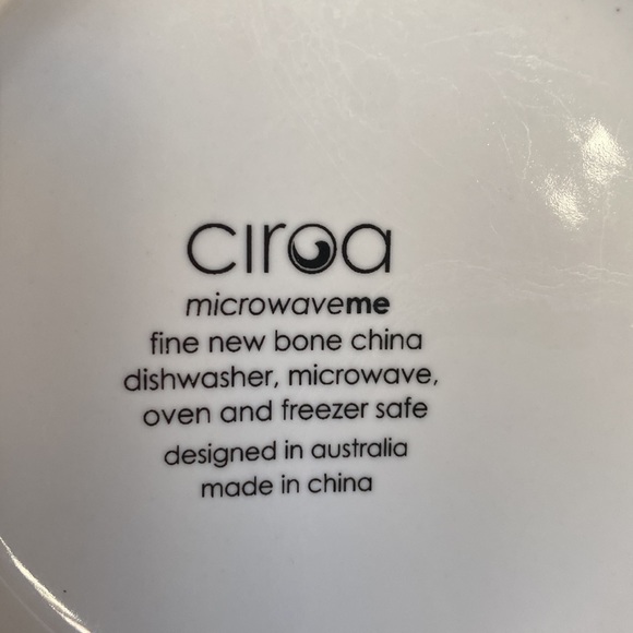 CIROA - Set of 2 MEDIUM size porcelain bowls with handles/wings- birds i… - Picture 5 of 8